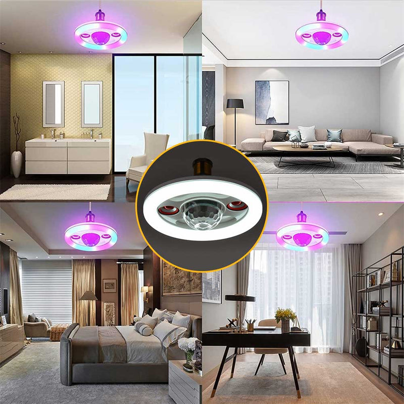 LED RGB INTELIGENTE COM GLOBO DE LUZ E SOM BLUETOOTH