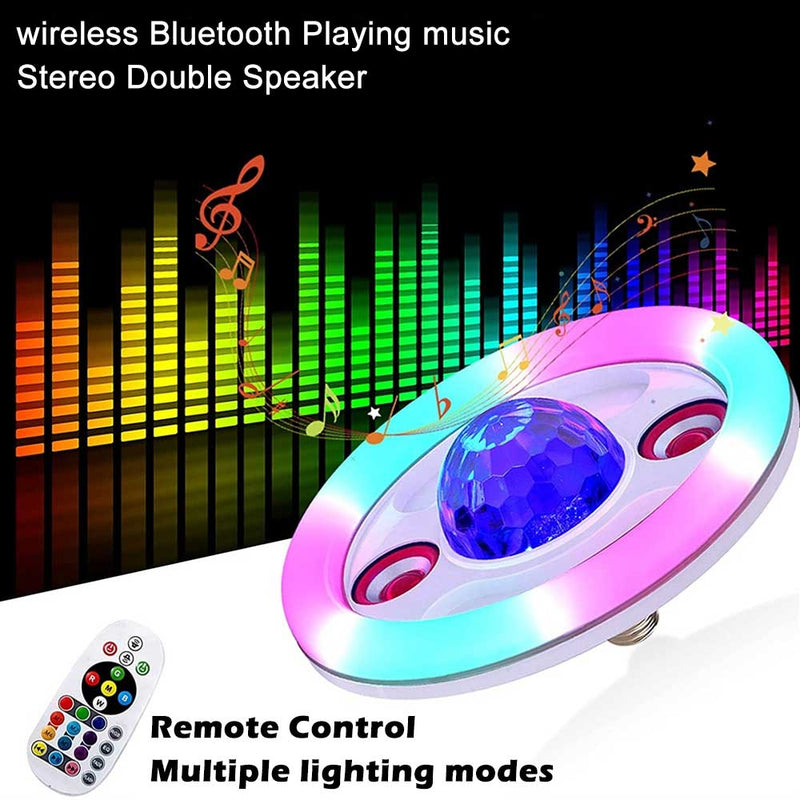 LED RGB INTELIGENTE COM GLOBO DE LUZ E SOM BLUETOOTH