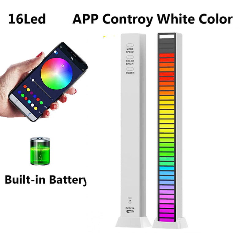 MusicLevel - Led sensível ao som! - Bateria Recarregável!