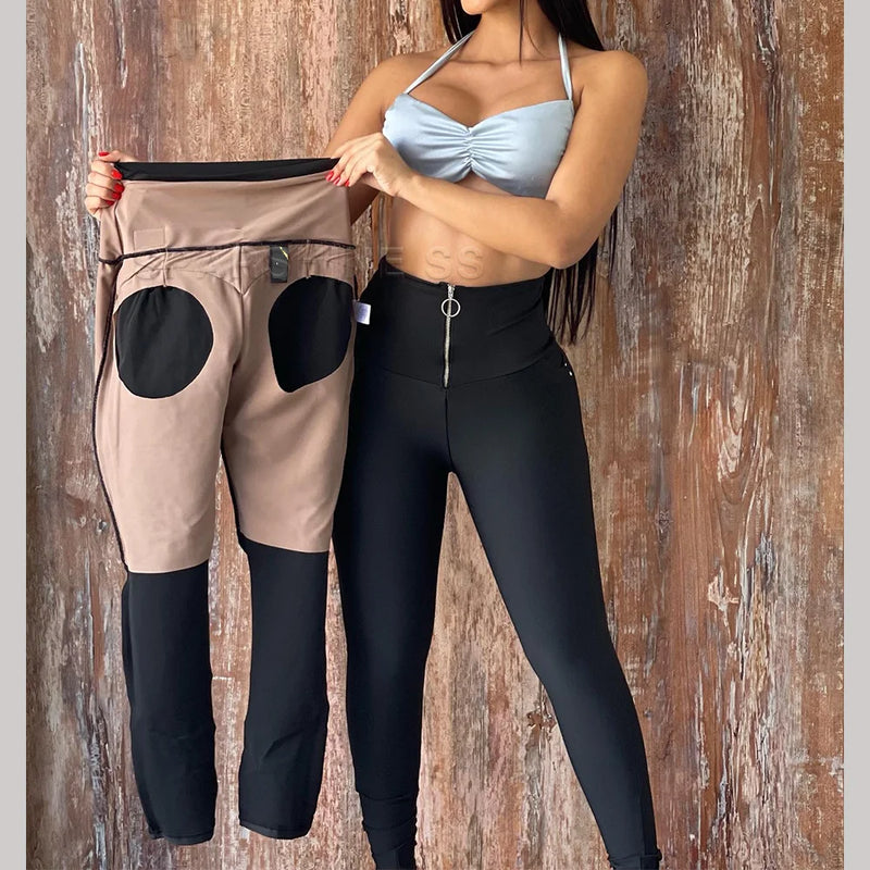 Leggings de cintura alta para levantar o bumbum e controle de barriga