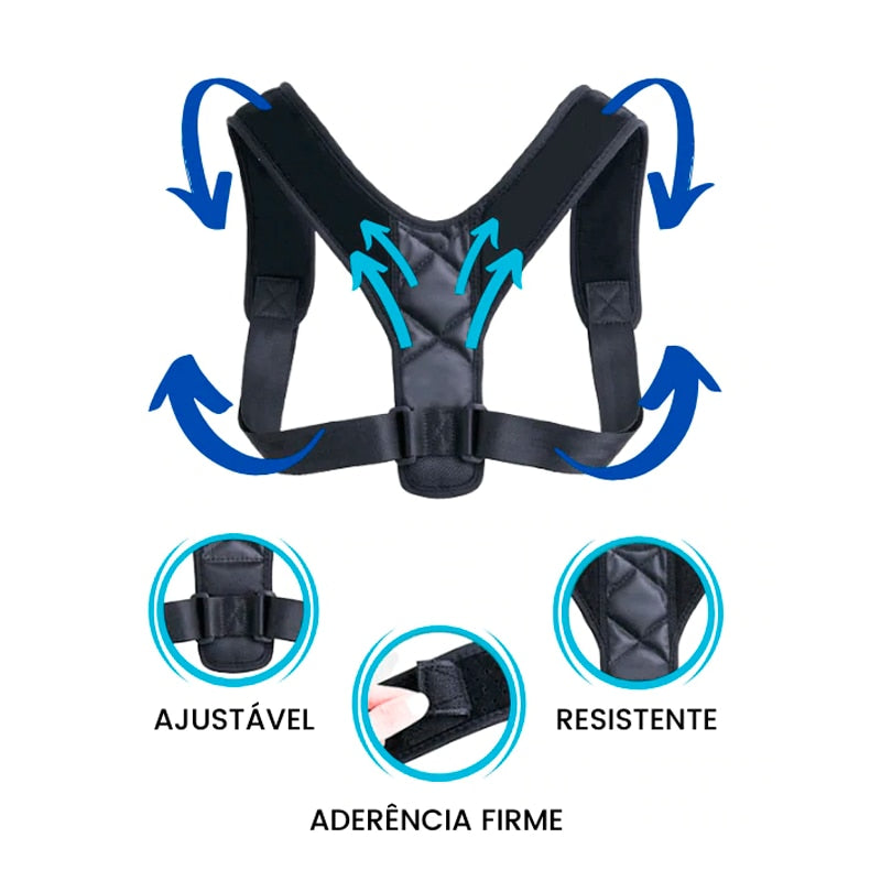 Corretor Postural ErgonVest® Alinha Coluna e Alivia as Dores