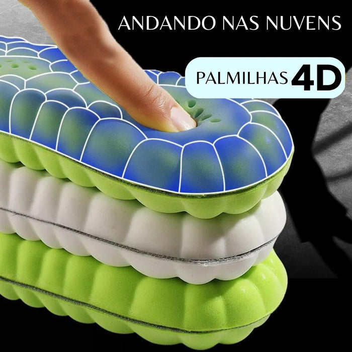 Palmilhas Esportivas De Látex 4d Andando nas Nuvens