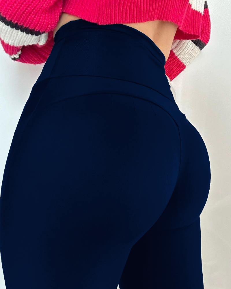 Leggings de cintura alta para levantar o bumbum e controle de barriga