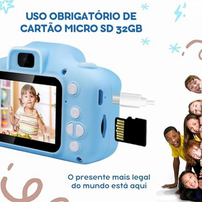 Câmera Digital Infantil Portátil